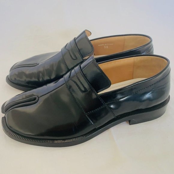 Maison Margiela Tabi Loafer Black Leather  Great Condition Size 10